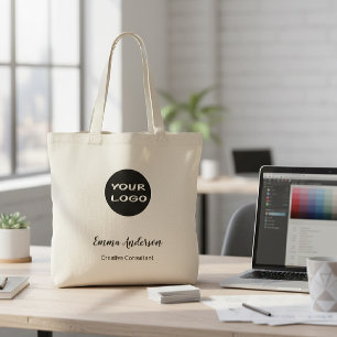 Minimal Modern Professional   Your Logo Tote Bag