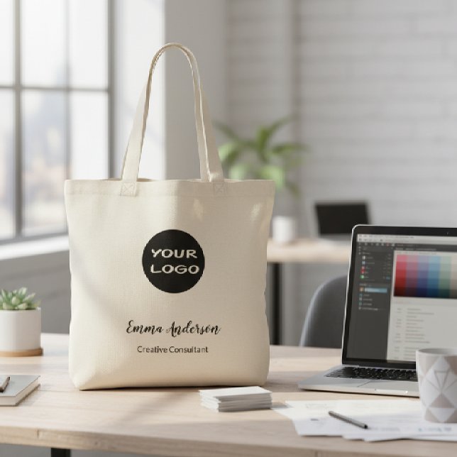 Minimal Modern Professional | Your Logo Tote Bag (Creator Uploaded)