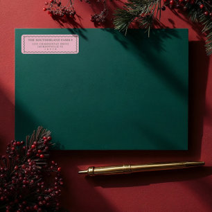 Minimal Modern Retro Pink & Green Wavy Line Family