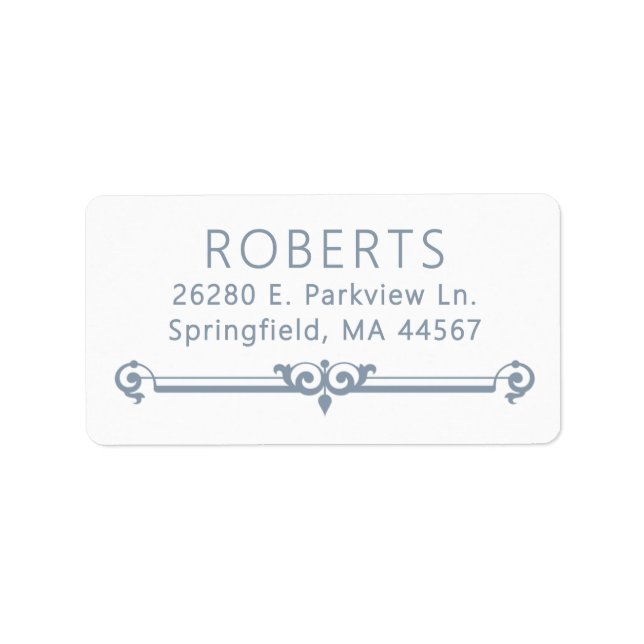 Minimal Modern Return Address Labels (Front)