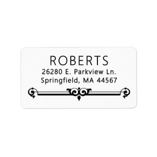 Minimal Modern Return Address Labels