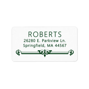 Minimal Modern Return Address Labels