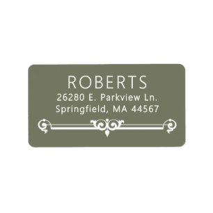 Minimal Modern Return Address Labels