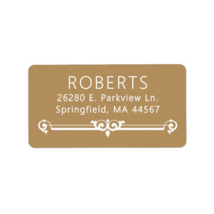 Minimal Modern Return Address Labels