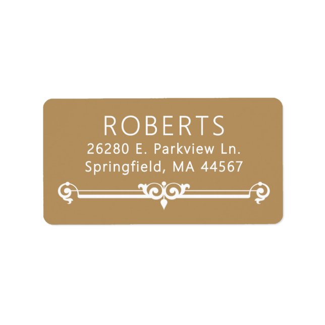 Minimal Modern Return Address Labels (Front)