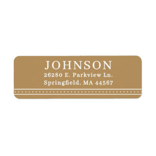 Minimal Modern Return Address Labels
