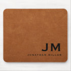 Minimal Modern Sable Leather Monogram