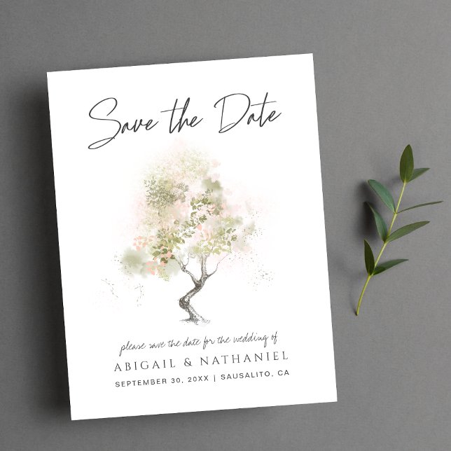 Minimal Modern Save the Date Announcement Postcard (Creator Uploaded)
