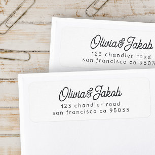 Minimal Modern Simple Elegant Chic Return Address