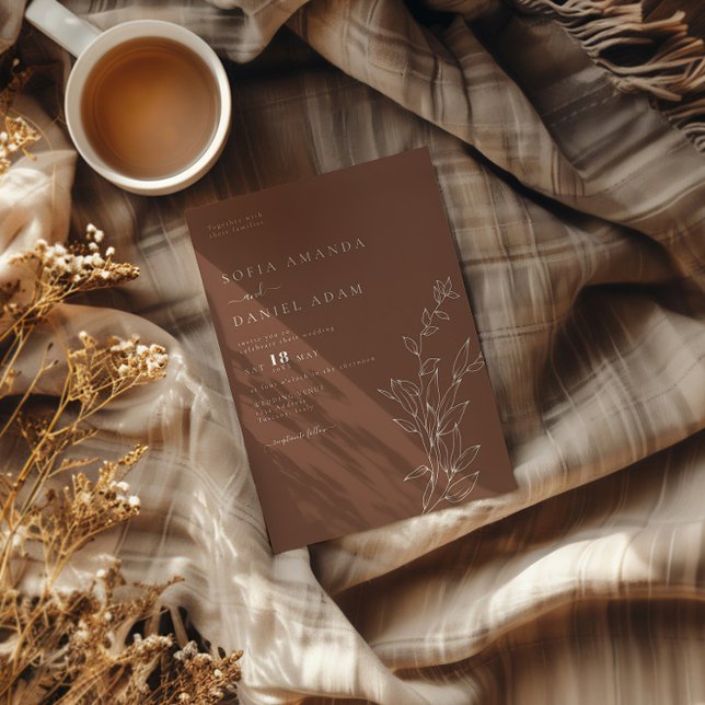 Minimal Modern Simple Wedding Invitation (Creator Uploaded)