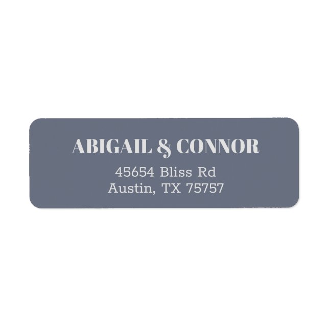 Minimal Modern Soft Grey Blue Lavender Typography (Front)