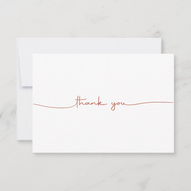 Minimal Modern Thank You Card (Front)