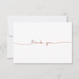 Minimal Modern Thank You Card