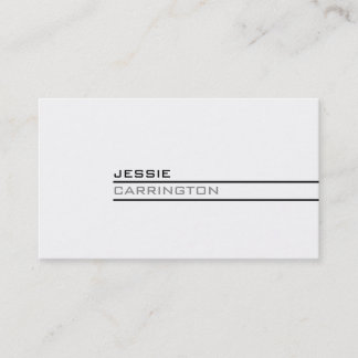 Minimal Modern Three Colour 6A Business Card