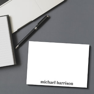 Minimal Modern Typography Monogram Card