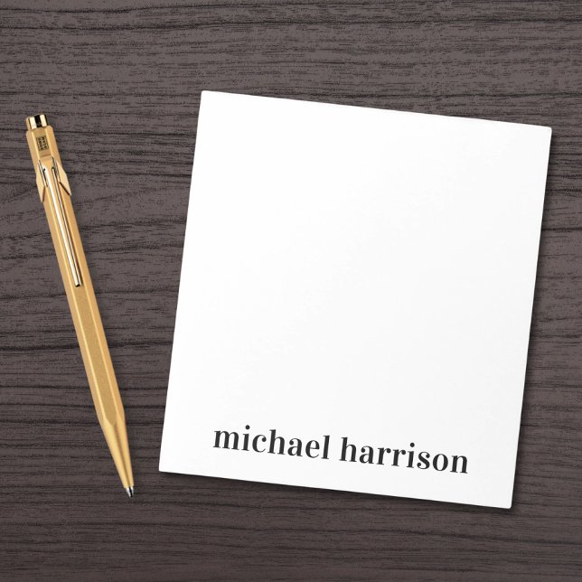 Minimal Modern Typography Monogram Notepad (Creator Uploaded)