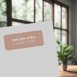 Minimal Modern Typography Name Return Address