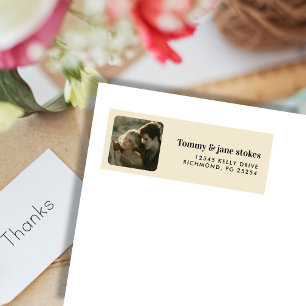 Minimal Modern Typography Photo Name Return 