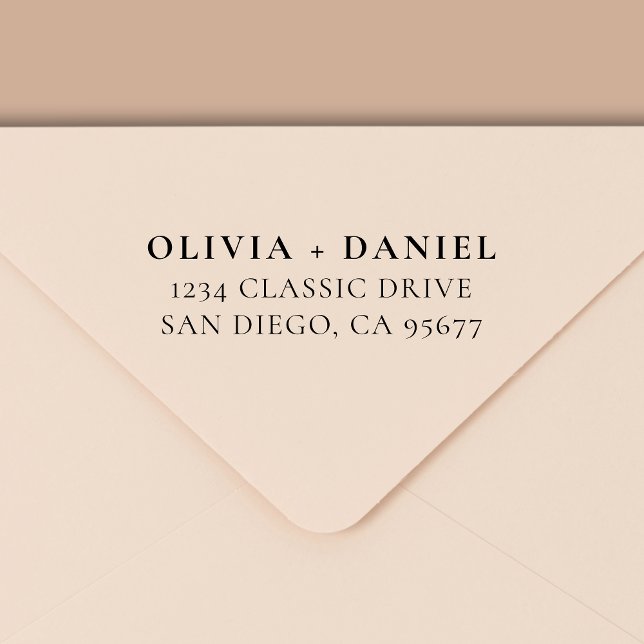 Minimal Modern Typography Return Address Self-inking Stamp (Creator Uploaded)