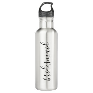 Minimal Modern Typography Wedding Bridesmaid Gift 710 Ml Water Bottle