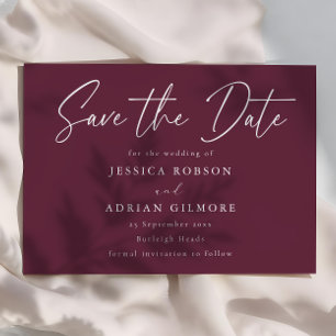 Minimal Modern Wedding Save The Date