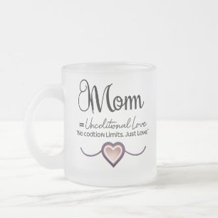 Minimal Mom Love Mug – Unconditional Love Design