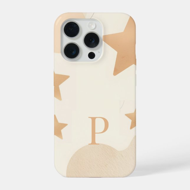 Minimal Monogram Letter P Phone Case – Aesthetic A (Back)