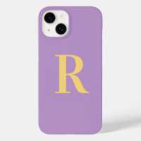 Minimal Monogram Modern Purple Lilac