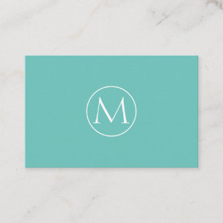 Minimal Monogramm Visitenkarte Business Card