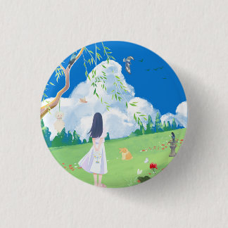 Minimal Morning 3 Cm Round Badge