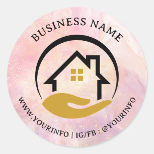 Minimal Mortgage / Insurance Logo Sticker 