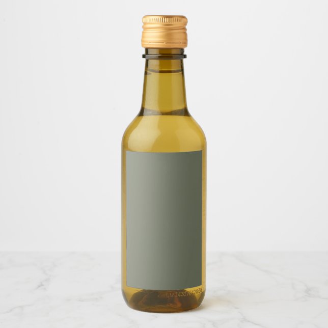 Minimal Moss Green Bottle Label – Customisable (Front)