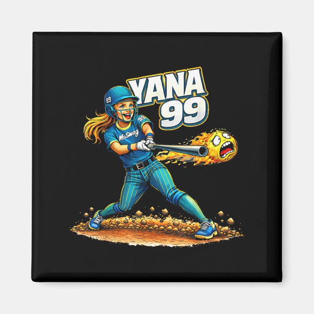 Minimal Moswag Yana 99 Softball Support Magnet (Front)