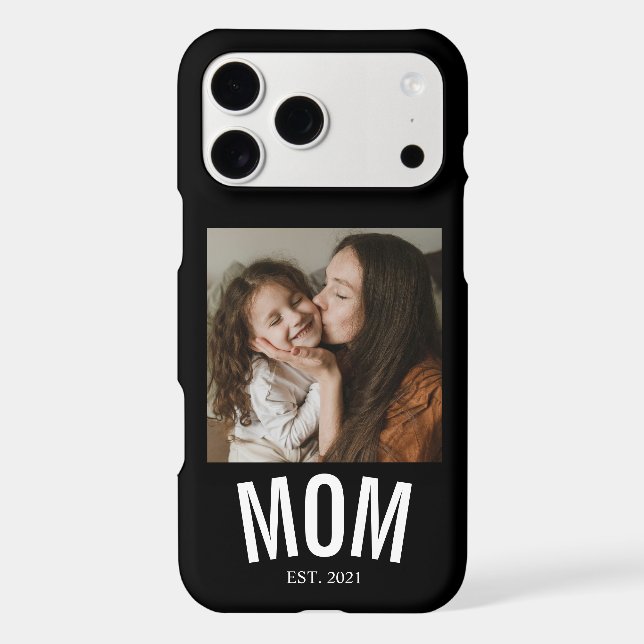 Minimal Mum Established Black Photo (Back)
