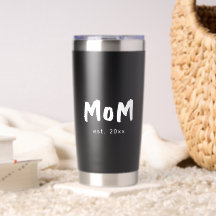 Minimal Mum Established First Mothers Day Tumbler