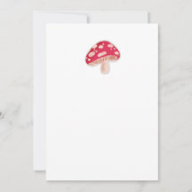 Minimal Mushroom Flat Card