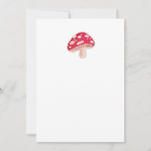 Minimal Mushroom Flat Card 