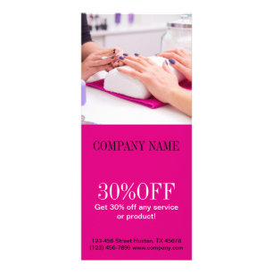 Minimal Nail Tech Rack Card   Scan the QR code