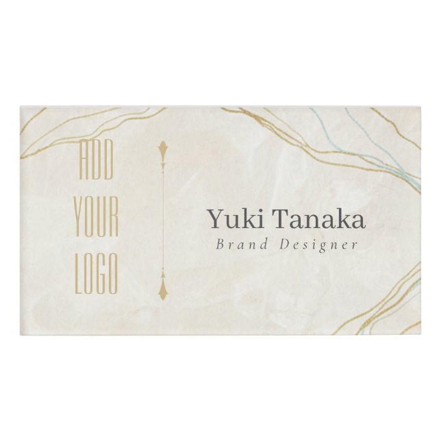 Minimal Name Badge | Elegant Magnetic Acrylic Name (Front)