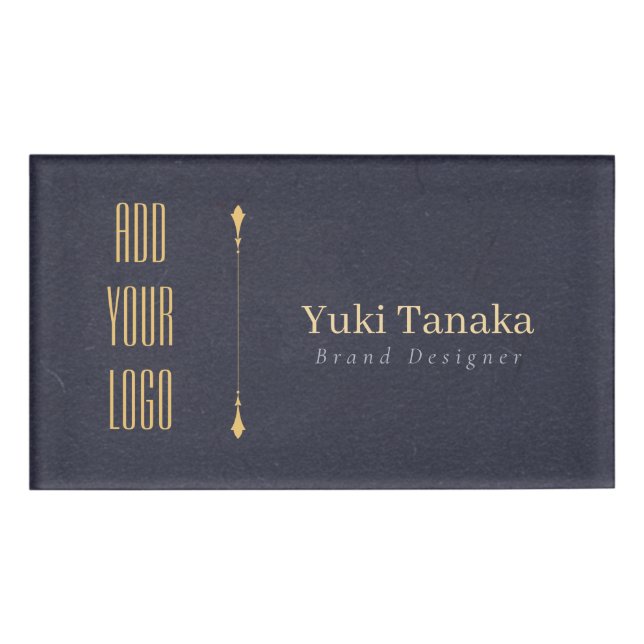 Minimal Name Badge | Elegant Magnetic Acrylic Name (Front)