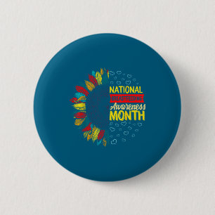 Minimal National Breastfeeding Awareness Month New 6 Cm Round Badge