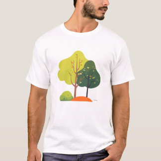 Minimal Nature Tree Unisex Casual T-Shirt