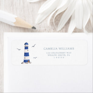 Minimal Nautical Sailboat Ahoy Address