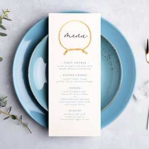 Minimal Nautical Sailboat Ahoy Boy's  Menu