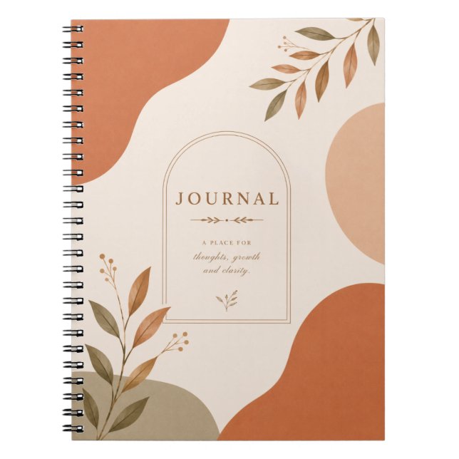 Minimal Neutral Journal Notebook |  (Front)