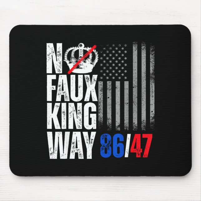 Minimal No Faux King Way 86 Mouse Mat (Front)
