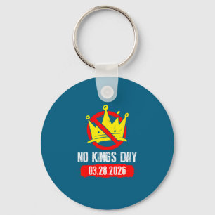 Minimal No Kings March 28 2026 Key Ring