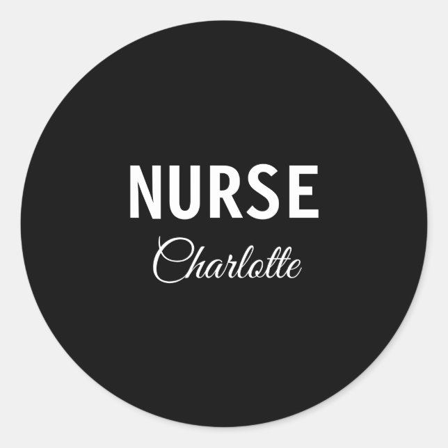 Minimal Nurse Sticker | healthcare worker (Front)