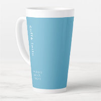 Minimal Ocean Blue Typography Tall