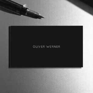Minimal of the minimalist elegant black business card